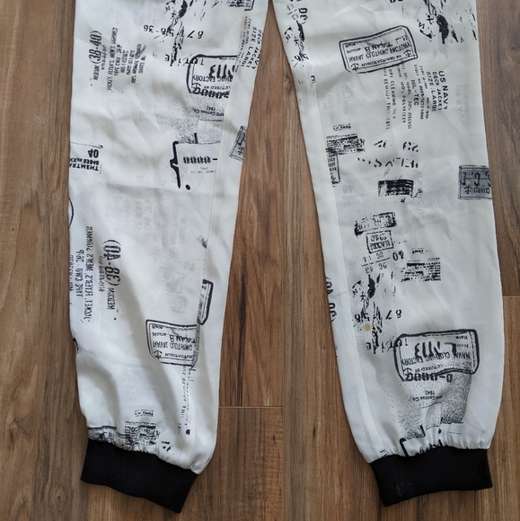 Tibi Silky Pant with Stamp Print - Picture 4 of 4